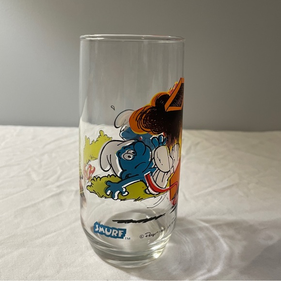 Vintage 1982 Hardee’s Peyo Jokey Smurf Glass - Picture 3 of 7